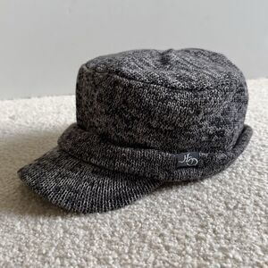 VNTG Harley-Davidson Womens L Winter Cabbie Newsboy Knit HatCap 97783-13VW Lined